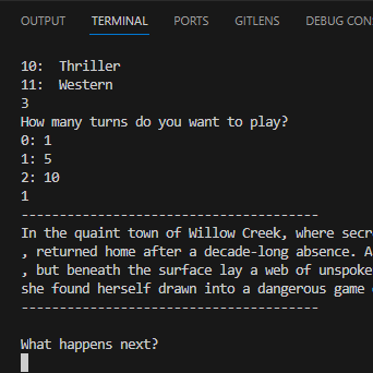 AI Text Game